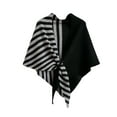 thumbnail image 1 of Gpaecead Shawls Wraps Women Triangle Sweater Scarf Warm Wool Blend Cape Cold Weather Neck Warmer Winter Fall Accessory Black, 1 of 4
