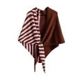 thumbnail image 1 of Gpaecead Shawls Wraps Women Triangle Sweater Scarf Warm Wool Blend Cape Cold Weather Neck Warmer Winter Fall Accessory Brown, 1 of 4
