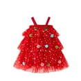 thumbnail image 1 of Gpaecead Toddler Baby Girl Dress Christmas Sleeveless Tutu Dress Layered Tulle Princess Dresses Spring Summer Clothes Red, 1 of 3