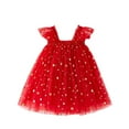 thumbnail image 1 of Gpaecead Toddler Baby Girl Dress Christmas Sleeveless Tutu Dress Layered Tulle Princess Dresses Spring Summer Clothes Red, 1 of 6