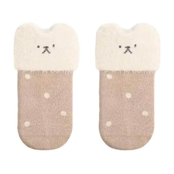 Gpaecead Toddler Baby Solid Color Cotton Baby Newborn Cotton Socks Baby Socks Khaki