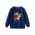 thumbnail image 1 of Gpaecead Toddler Boys Girls Christmas Sweatshirt Kids Reindeer Sweater Pullover Tops Long Sleeve Unisex Xmas Shirt Navy, 1 of 3
