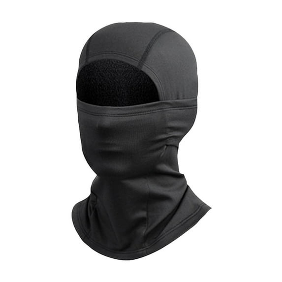Gpaecead Winter Kid's Cycling Face Mask Cold And Windproof Outdoor Bicycle And Motorcycle With Fleece Face Protection Skiing Face Mask Black