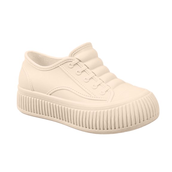 Gpaecead Women Hidden Platform Rain Shoes Pvc Waterproof Non Slip Comfort Shoes With Thick Sole For All Seasons, White