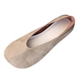 thumbnail image 1 of Gpaecead Women's Barefoot Ballet Flats Faux Leather Wide Toe Soft Sole Minimalist Slip On Comfortable Walking Shoes, Beige, 1 of 8