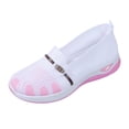 thumbnail image 1 of Gpaecead Women's Knit Mesh Walking Shoes Soft Sole Breathable Non Slip Comfortable Slip On Flats For Summer Daily White, 1 of 8