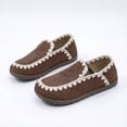 thumbnail image 1 of Gpaecead Women's Lace Trim Flat Loafers Round Toe Slip On Soft Sole Vintage Cottagecore Comfortable Walking Shoes Brown, 1 of 8