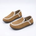 thumbnail image 1 of Gpaecead Women's Lace Trim Flat Loafers Round Toe Slip On Soft Sole Vintage Cottagecore Comfortable Walking Shoes Coffee, 1 of 8