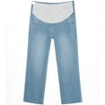 thumbnail image 1 of Gpaecead Women's Maternity Jeans Over Belly Comfy Stretch Boyfriend Jeans Denim Pregnancy Pants Light Blue, 1 of 9