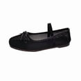 thumbnail image 1 of Gpaecead Women's Mesh Ballet Flats Breathable Elastic Strap Slip On Comfortable Summer Shoes For Office Party Black, 1 of 5