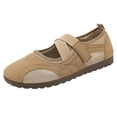 thumbnail image 1 of Gpaecead Women's Mesh Cross Strap Mary Jane Sneakers Breathable Comfort Soft Sole Casual Spring Summer Versatile Flats, Khaki, 1 of 8