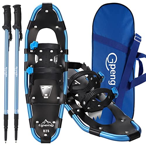 Gpeng 3in1 Xtreme Lightweight Terrain Snowshoes for Men Women Youth Kids, Light Weight