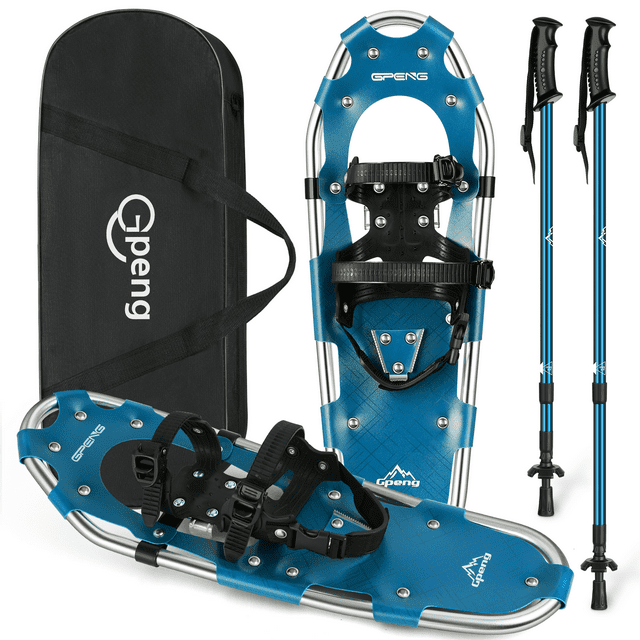 Gpeng 3in1 Xtreme Lightweight Terrain Snowshoes for Men Women Youth Kids, Light Weight