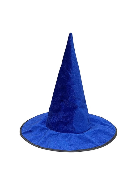 Baseball Hats for Women Halloween Witch for Pointed Gothic with Glitter Party Mens Baseball Cap Blue,One Size