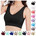 thumbnail image 1 of Gpoecd Racerback Bra Women Yoga Gym Fitness Sports Bra Push Up Hollow Workout Gym Yoga Bra Seamless Bras for Women Black_001,M, 1 of 3