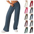 thumbnail image 1 of Gpoecd Sweatpants for Women High Waisted Wide Leg Pants Soft Casual Trousers Elastic Comfort Fit Flowy Joggers for Outdoor Running Yoga Womens Athletic Pants Navy,L, 1 of 4