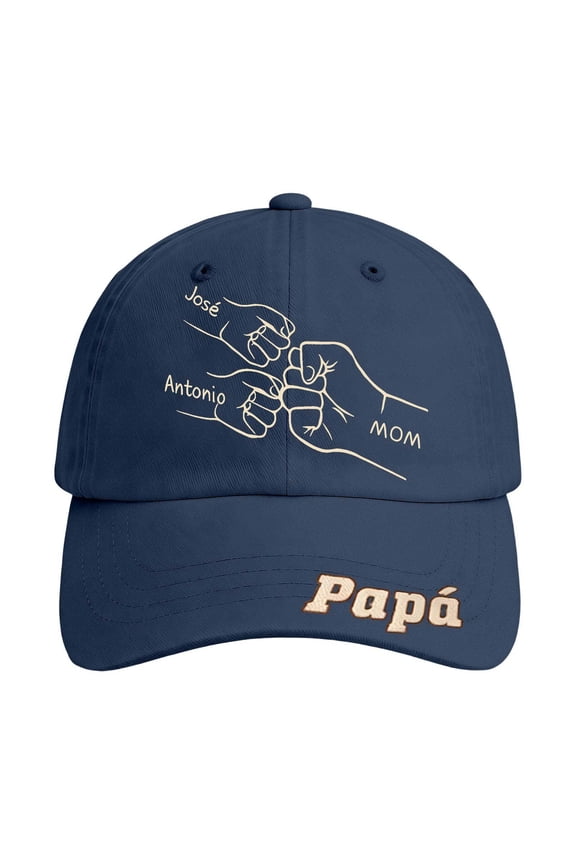 Womens Baseball Hat Customized Father’S Day for Dad with Customizable Text and Logo Men'S Baseball Caps Navy_003,One Size