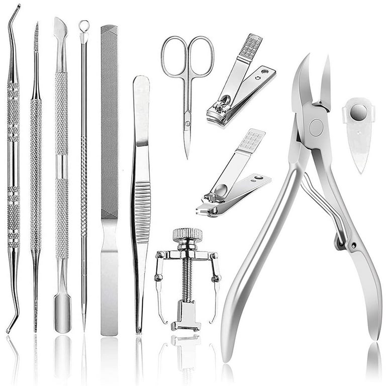 Gpoty 12 Pcs Nail Clippers Set,Large Toenail Clippers,Professional