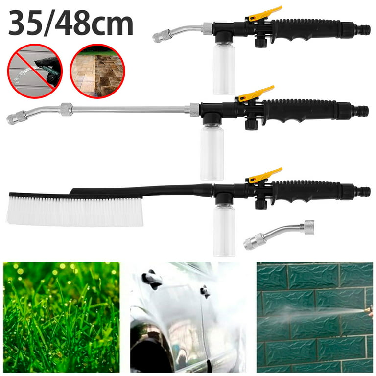 Gpoty 14“Hose Pressure Washer Wand,High Pressure Washer Wand,Water Gun,Jet  Washer For Garden Hose,Snow Foam Lance,Wash Sprayer With Soap Dispenser,Power  Washer Wand Nozzle Hose Attachment 