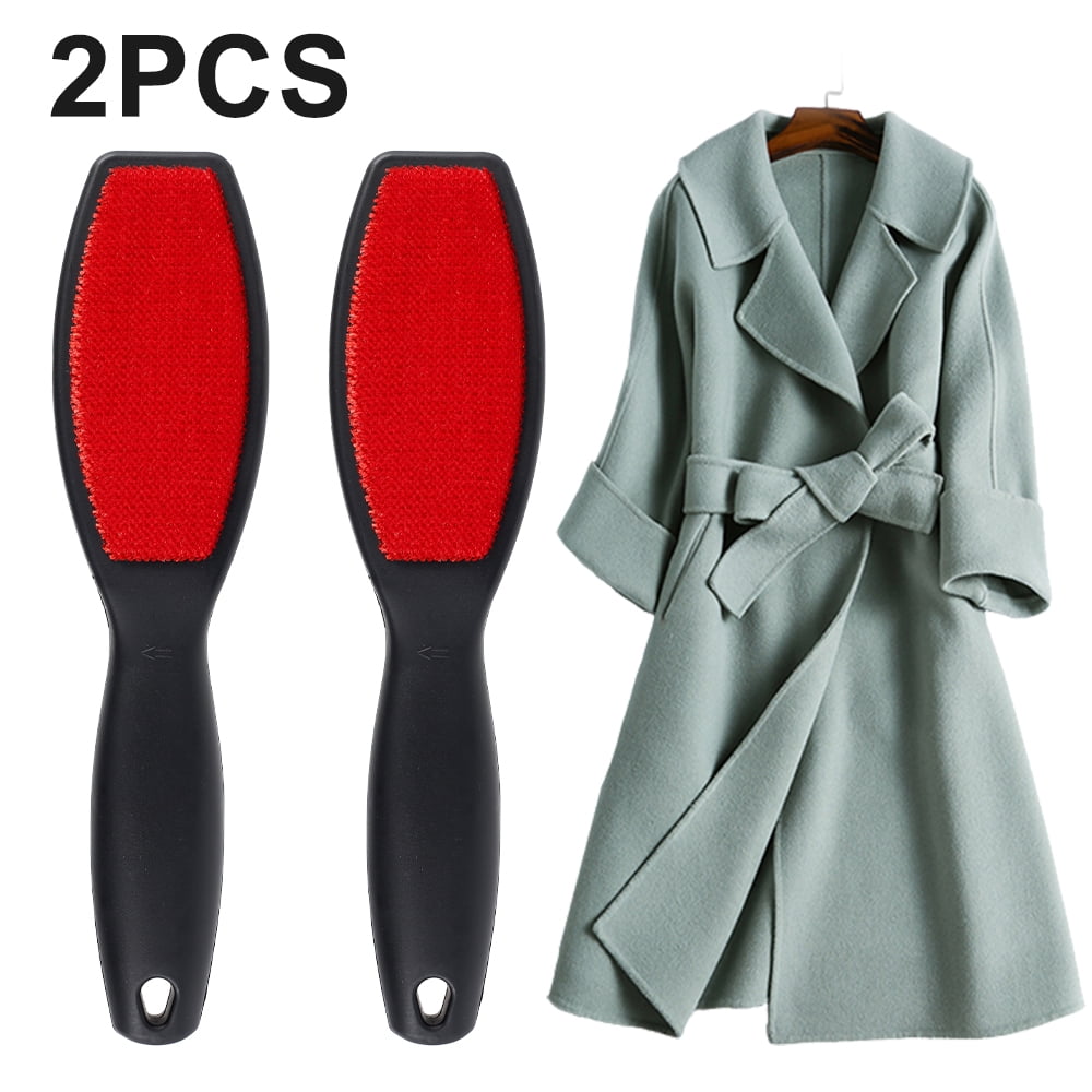 Gpoty 2Pack Lint Brush Lint Remover Double Side Pet Hair Remover Lint Brushes for Clothes Magic
