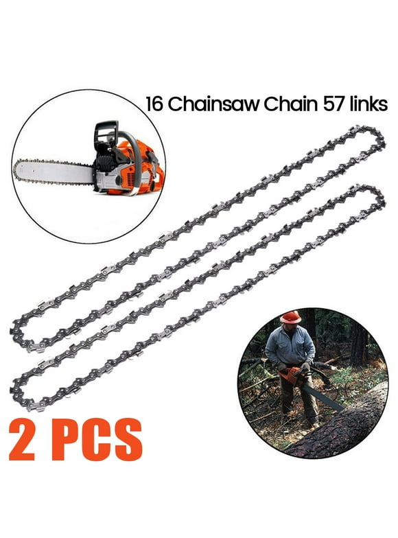Gpoty 2Pcs 16 Inch Morocca Replacement Chain,Handheld Chainsaw Chains Pole Chain Saw,Morocca Replacement Chain,Chain Saw Replacement Blade 57 CHAINSAW CHAIN 3/8 Pitch Composition Saw Chain Oregon