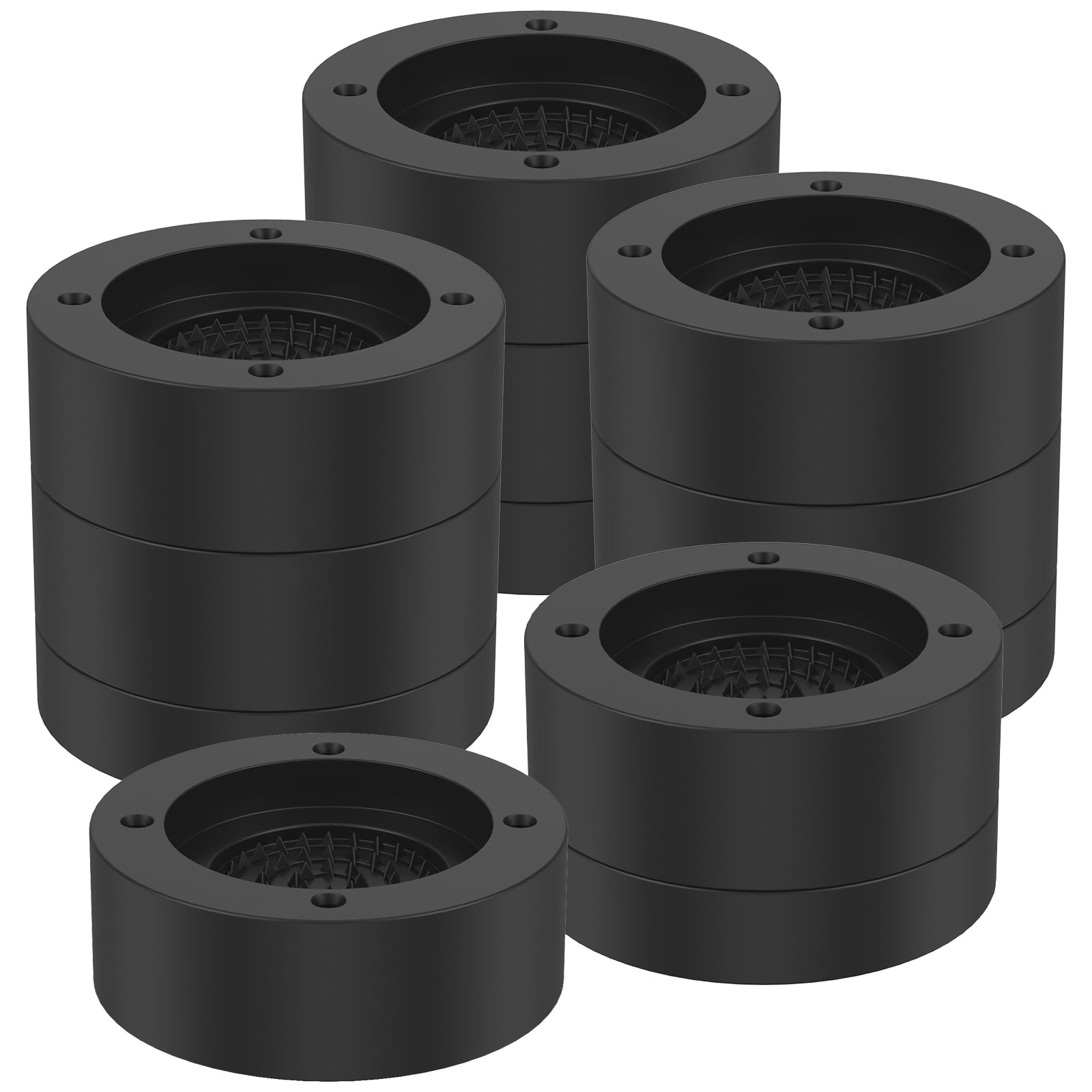 Gpoty 4Pcs Bed and Furniture Risers,One/Two layer Round Furniture Riser ...