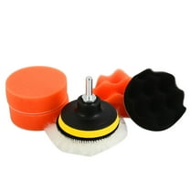 Gpoty 6pcs Car Polishing Sponge Pads 3-Inch Auto Waxing Buffing Sponge Polishing Pad Kit Polisher