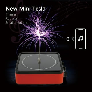 Vastarry 10 Cm Solid State Music Tesla Coil Artificial Lightning Desktop  Toy For unisex-adult Electric Power Wireless Transmission Model Science