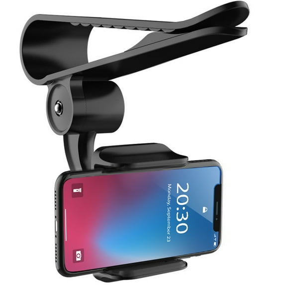 Gpoty Car Sun Visor Phone Holder, Universal Sunshield Board Clip 360° Rotating Car Cell Phone Holder Smartphone Cradle for iPhone Xs/Xs Max/Xr/X/8/7/6 Samsung Note 9/8/5 Galax
