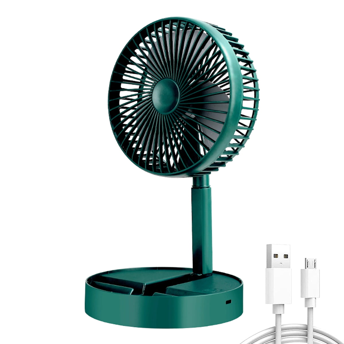 Gpoty Desk Fan Table Fan with 3 Speed 2000mAh Rechargeable USB Desktop