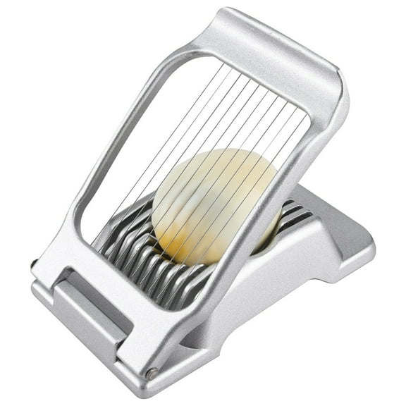 Gpoty Egg Slicer Cutter for Hard Boiled Eggs,Mini Manual Egg Dicer,Heavy Duty Egg Slicer Egg Cutter,Household Stainless Steel Egg Cooker Cutter For Boiled Eggs Ham Mushroom Strawberry Soft Fruit