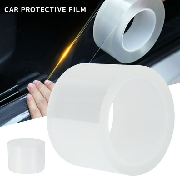 Gpoty Protective Film Self-Adhesive DIY Anti-collision Strip Car Accessories Car Bumper Protector Clear Paint Protection Film Roll Anti-Scratch Car
