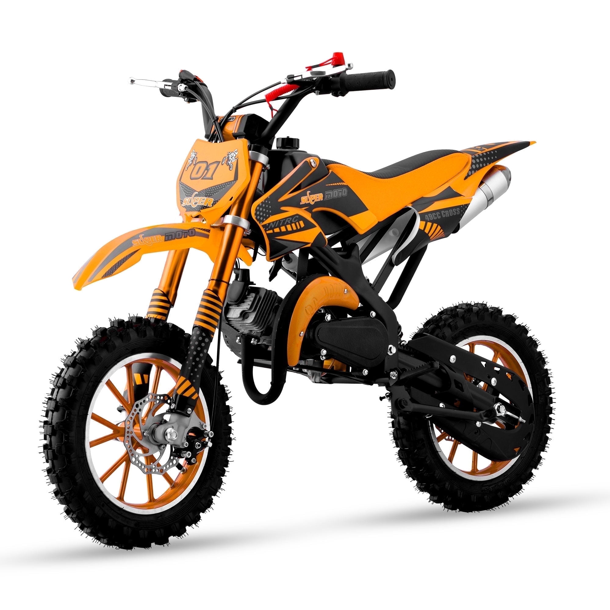 Gpower Gasoline 49cc Dirt Bike for Kids 6-15,2-Stroke Gas Power Mini ...