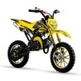 thumbnail image 1 of Gpower Gasoline 49cc Dirt Bike for Kids 6-15,2-Stroke Gas Power Mini Dirt Bike,Yellow, 1 of 7