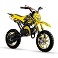 thumbnail image 1 of Gpower Gasoline 49cc Dirt Bike for Kids 6-15,2-Stroke Gas Power Mini Dirt Bike,1-Seater,Yellow, 1 of 6