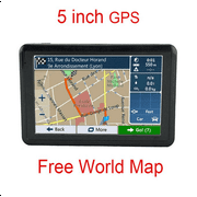 Gps Navigation For Car 5 Inch Car Gps Navigation System 8Gb Voice Navigation With Lifetime Maps, Spoken Turn-By-Turn Directions