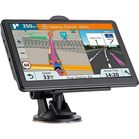 Gps Navigation for Car/Truck Touch Screen Maps w/ Spoken Direction 7"