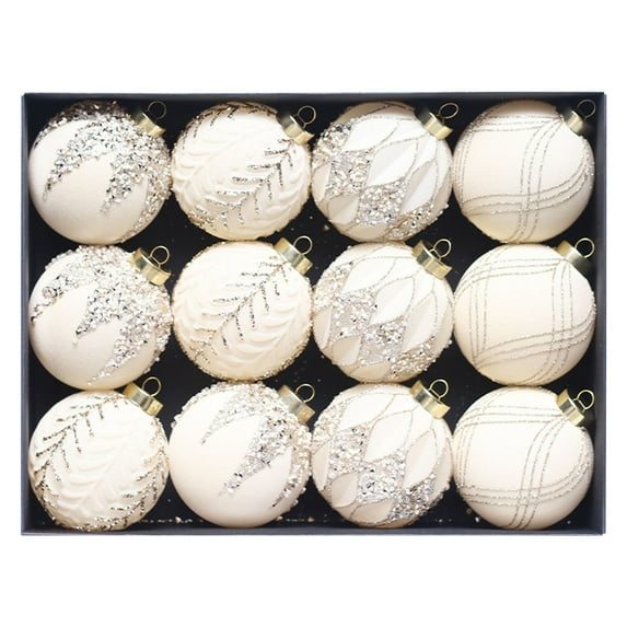 Gqtwoy 12Pcs Christmas Ball Decoration, Decorative Baubles, Holiday Ornaments, Festive Tree Decor, Christmas Tree Decorations Set, Christmas Home Decoration