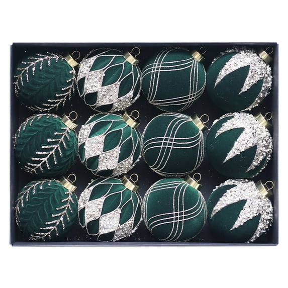 Gqtwoy 12Pcs Christmas Ball Decoration, Decorative Baubles, Holiday Ornaments, Festive Tree Decor, Christmas Tree Decorations Set, Christmas Home Decoration
