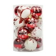 thumbnail image 1 of Gqtwoy 16 PCS Plastic Christmas Ornaments Shatterproof Balls Hanging Decoration for Tree, Holiday Party Decor, Multi-Colored Christmas Decorations, Festive Holiday Ornaments, 1 of 4