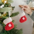 thumbnail image 1 of Gqtwoy 2Pcs Christmas Stocking Pendants, Festive Decorations, Winter Ambience, Unique Patterns, Elegant Home Decor, Holiday Ornaments, Stylish Christmas Accessories, 1 of 6