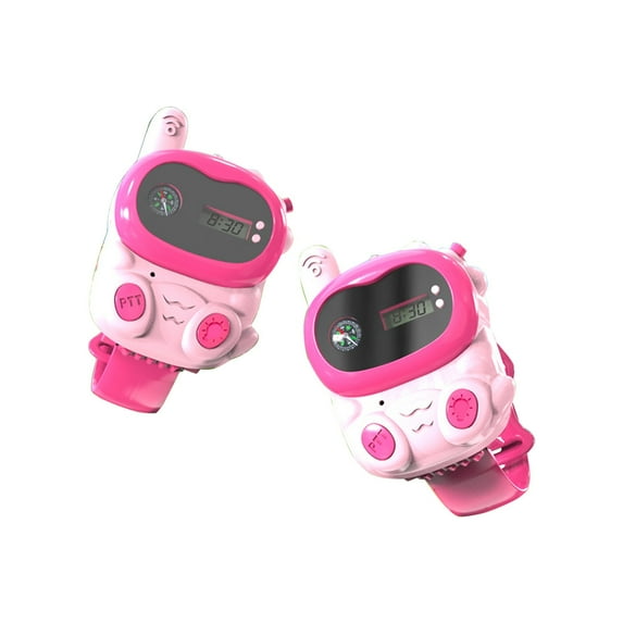 Gqtwoy 2Pcs Kids Communication Wrist Watch, USB Rechargeable Two-Way Radio, Digital Display, Interactive Wrist Device for Outdoor Adventures, Family Activities, and Kids' Fun