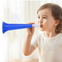 Gqtwoy 4Pcs Football Horn Set - Plastic Sports Fan Vuvuzela Horns - Loud Cheer Props for Events, Parties, Matches, and Celebrations - Ideal for Birthday Gifts, Halloween Gifts, Christmas Gifts