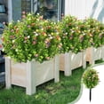 thumbnail image 1 of Gqtwoy Artificial Fake Flowers, Outdoor Decor Bundles, Faux Plants Silk, Realistic Plastic Decorations for Porch, Vibrant Floral Arrangements, Maintenance-Free Home Decor, 1 of 6