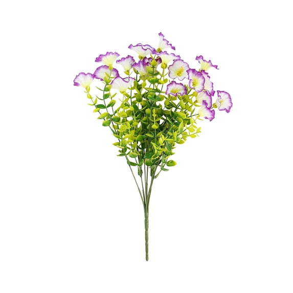 Gqtwoy Artificial Flowers 7 Forks Leaves, Morning Home Decoration, Wedding Bouquet, Outdoor Courtyard Decorative Flowers, Realistic Fall Decor for Thanksgiving, Maintenance-Free Floral Arrangement