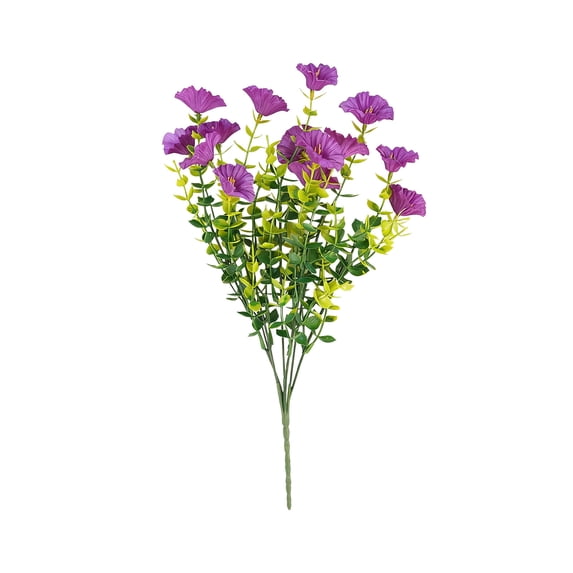 Gqtwoy Artificial Flowers 7 Forks Leaves, Morning Home Decoration, Wedding Bouquet, Outdoor Courtyard Decorative Flowers, Realistic Fall Decor for Thanksgiving, Maintenance-Free Floral Arrangement