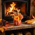 thumbnail image 1 of Gqtwoy Artificial Pumpkins and Maple Leaves, Fall Decorations, Thanksgiving Table Centerpiece, Halloween Home Decor, Faux Pumpkin Floral Arrangement, Seasonal Ornaments for Indoor Use, 1 of 6