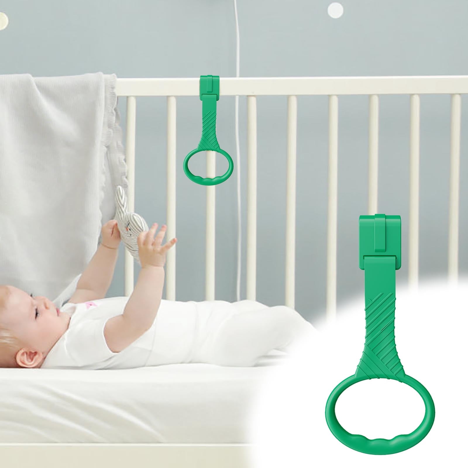 Gqtwoy Baby Fence Pull Ring, Standing Toy for Toddlers, Grasp Ring for ...