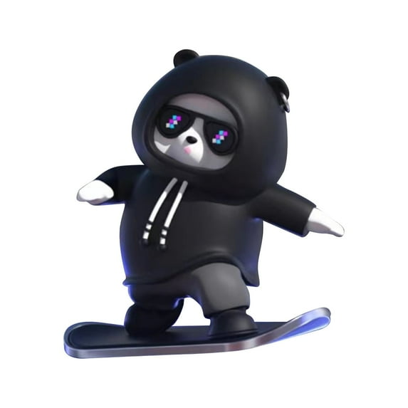 Gqtwoy Car Decoration Bear Doll, Sliding Bear Dashboard Ornament, Creative Car Interior Decoration, Cute Car Dashboard Accessory, Vibrating Car Decor, Gift for Car Lovers, Stylish Home Decoration