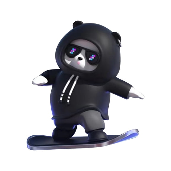 Gqtwoy Car Decoration Bear Doll, Sliding Bear Dashboard Ornament, Creative Car Interior Decoration, Cute Car Dashboard Accessory, Vibrating Car Decor, Gift for Car Lovers, Stylish Home Decoration